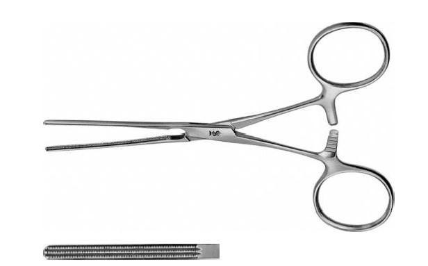 БЕБІ КОХЕР АТРАВМАТ. ІНТЕСТ. ЗАТИСКАЧ ПРЯМ. 135MM